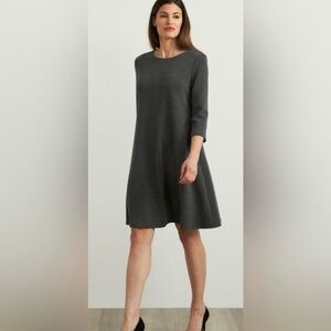 Joseph Ribkoff Charcoal Long Sleeve Dress